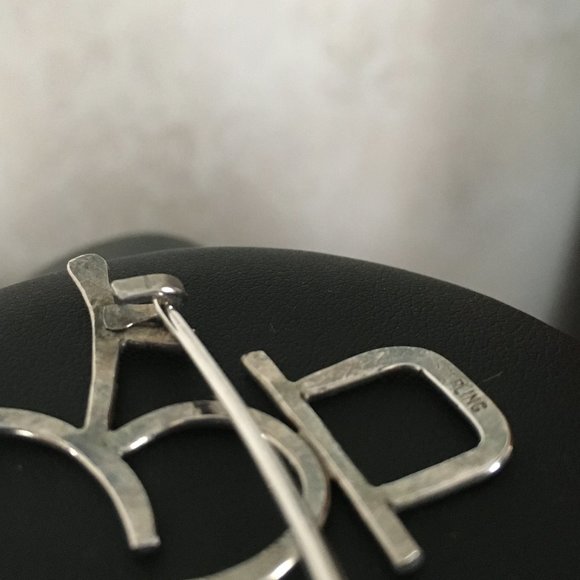 Vintage Solid Sterling Silver Snowman Brooch Pin - Picture 4 of 6